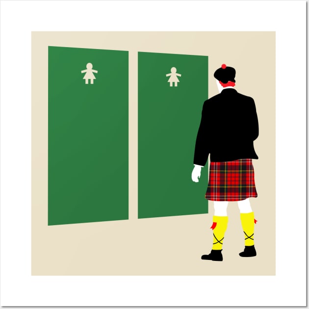 Meanwhile In Scotland Wall Art by blackf0rk